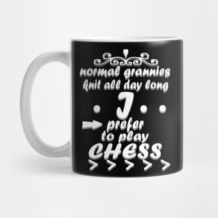 Chess Grandma Sport Gift Brain Mug